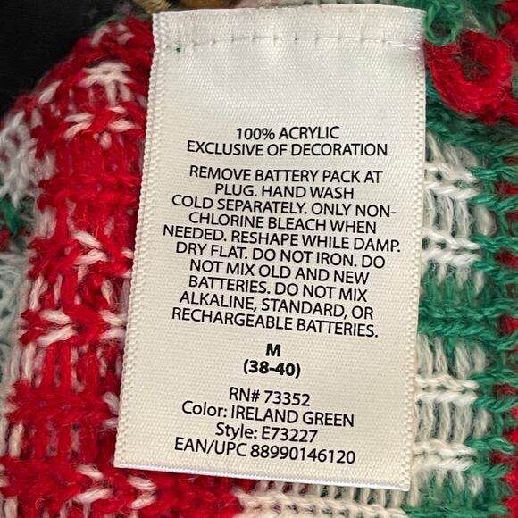 Jolly Sweaters Crazy Cat Christmas Crew Ugly Christmas Sweater Size Medium - Picture 4 of 4